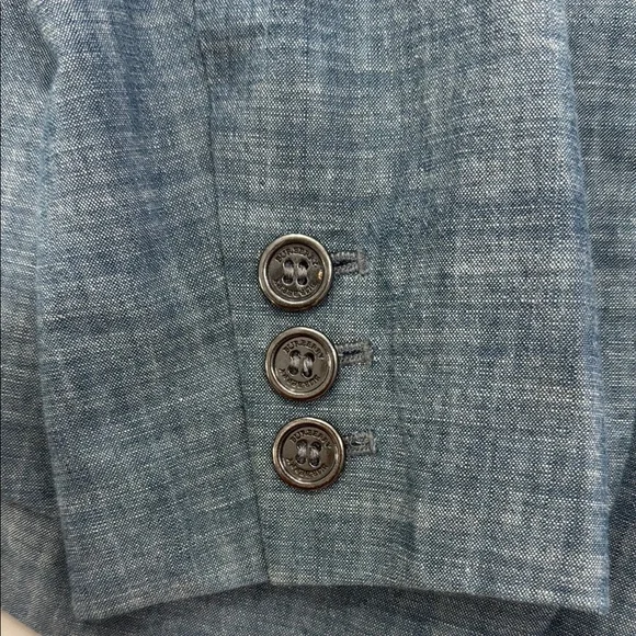 Burberry Blue Blazer Tailored Suit Jacket